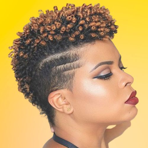Punk Short Hairstyle for Black Women